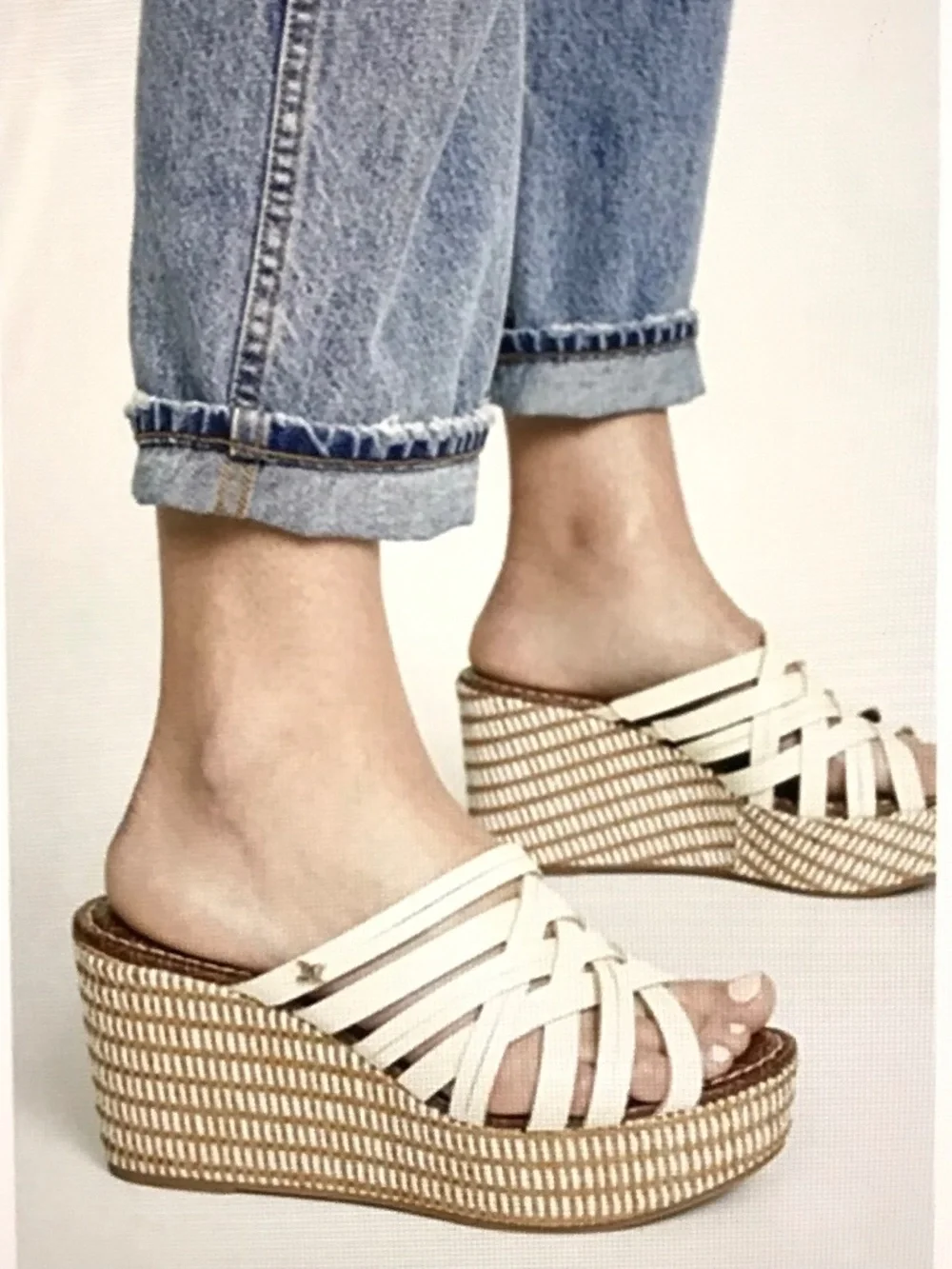 SAM EDELMAN Devon Wedge Slide Sandals Platform Women’s Size 11